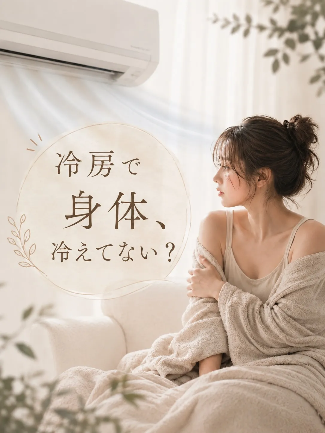 冷房でお身体、冷えてませんか?