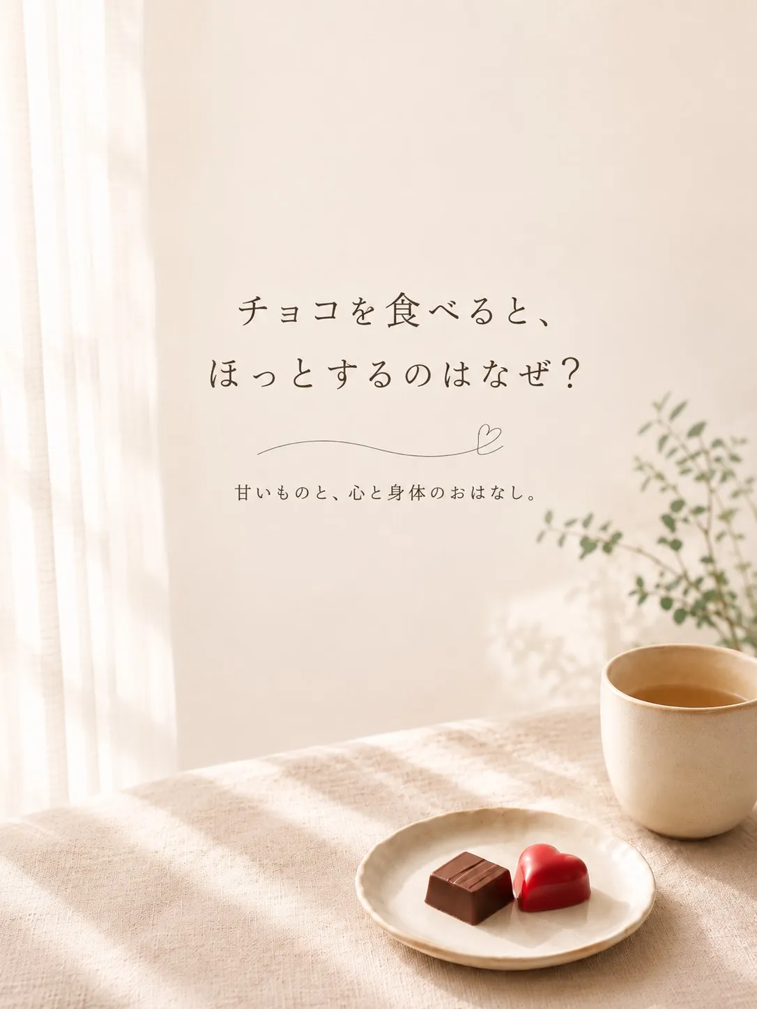 昨日、お客様からチョコレートをいただいたので…