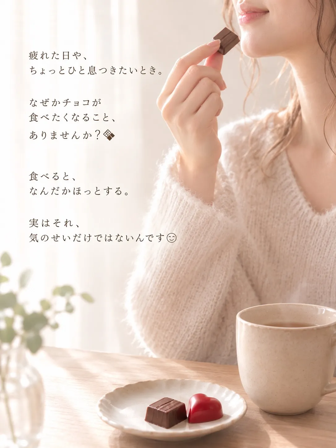 昨日、お客様からチョコレートをいただいたので…