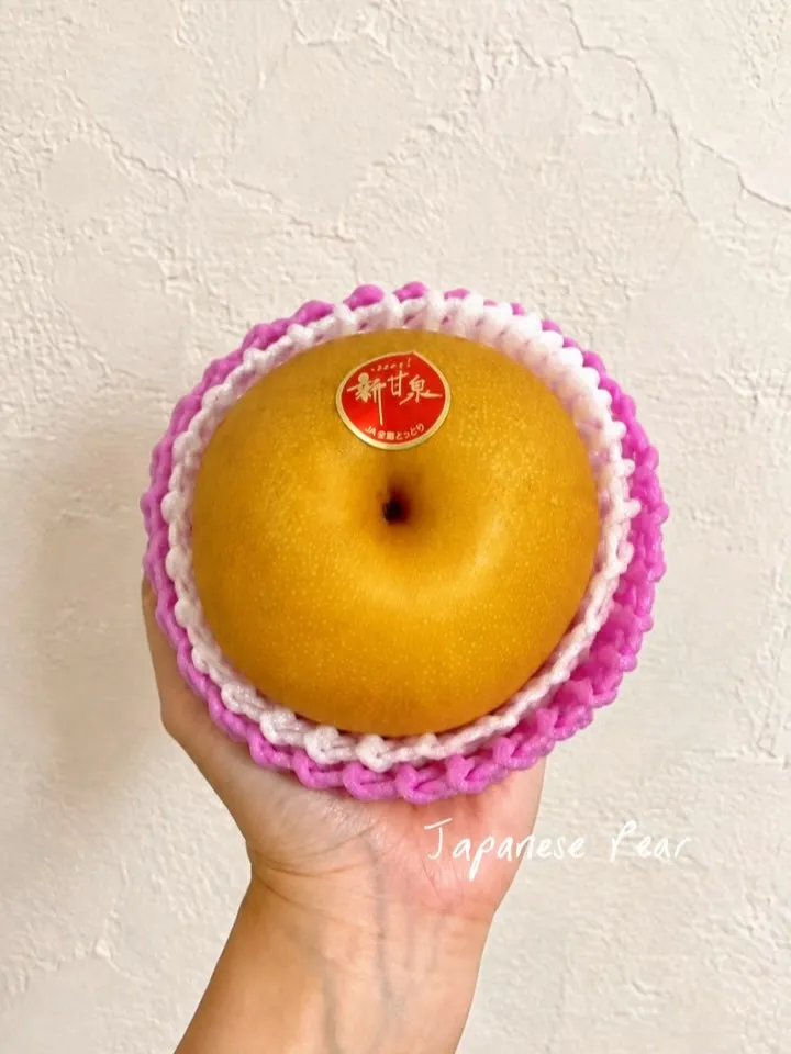 立派な梨をいただきましたので今日は
